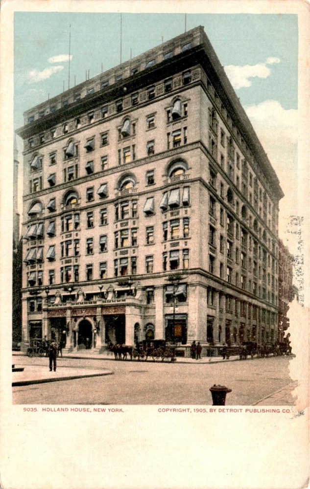 HOLLAND HOUSE, NEW YORK, DETROIT PUBLISHING CO, United States, Canada Postcard