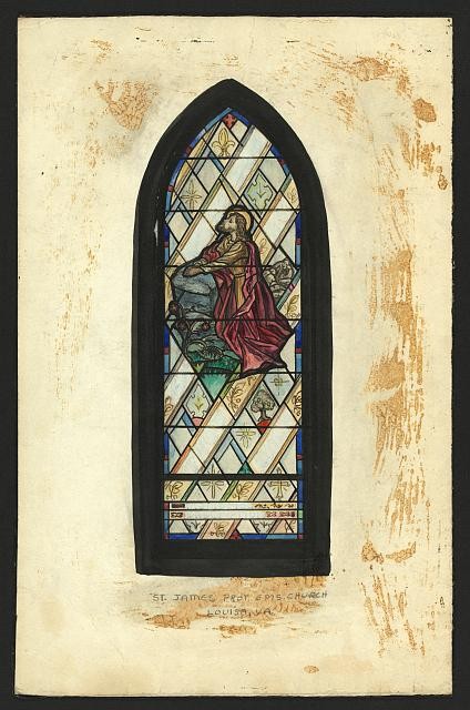 Louisa Virginia St James Episcopal Church 1950s Stained Glass Agony Design