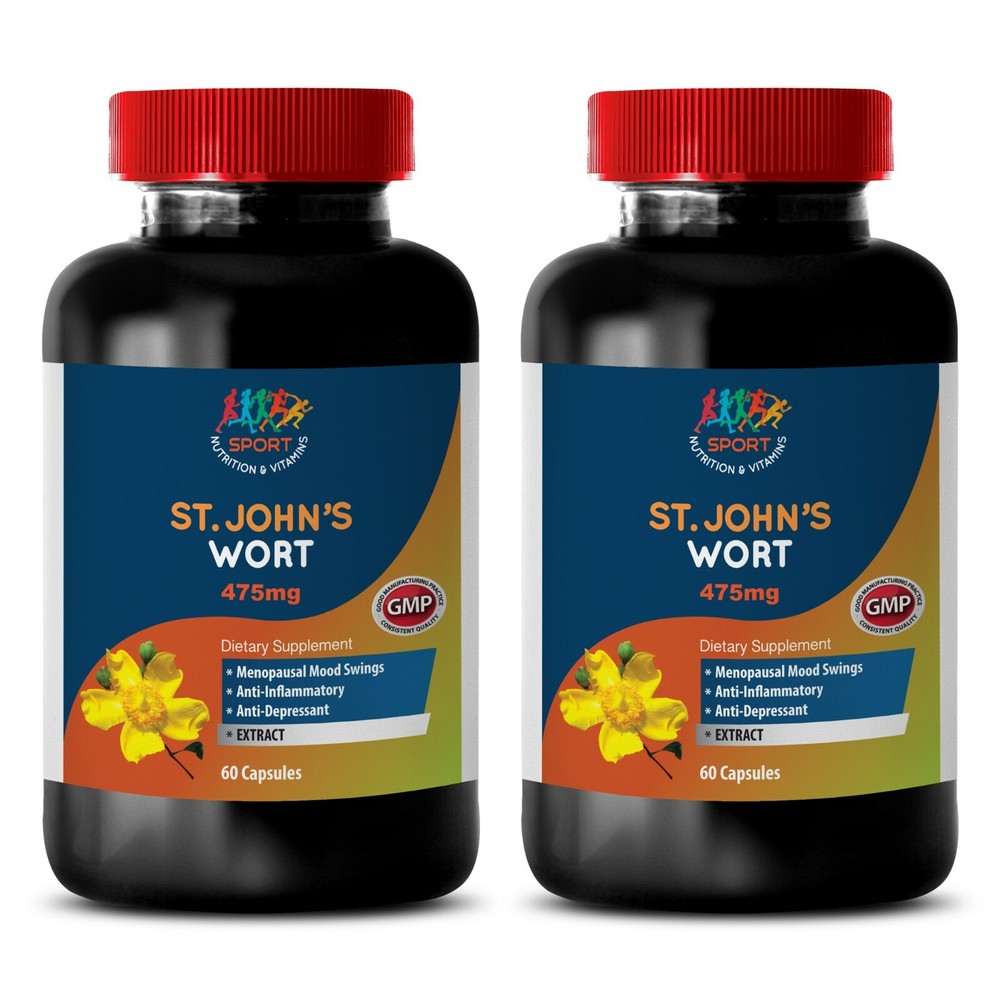 Positive Emotions - ST. JOHN'S WORT EXTRACT -  Pure Ingredients - 2 Bot 120 Ct