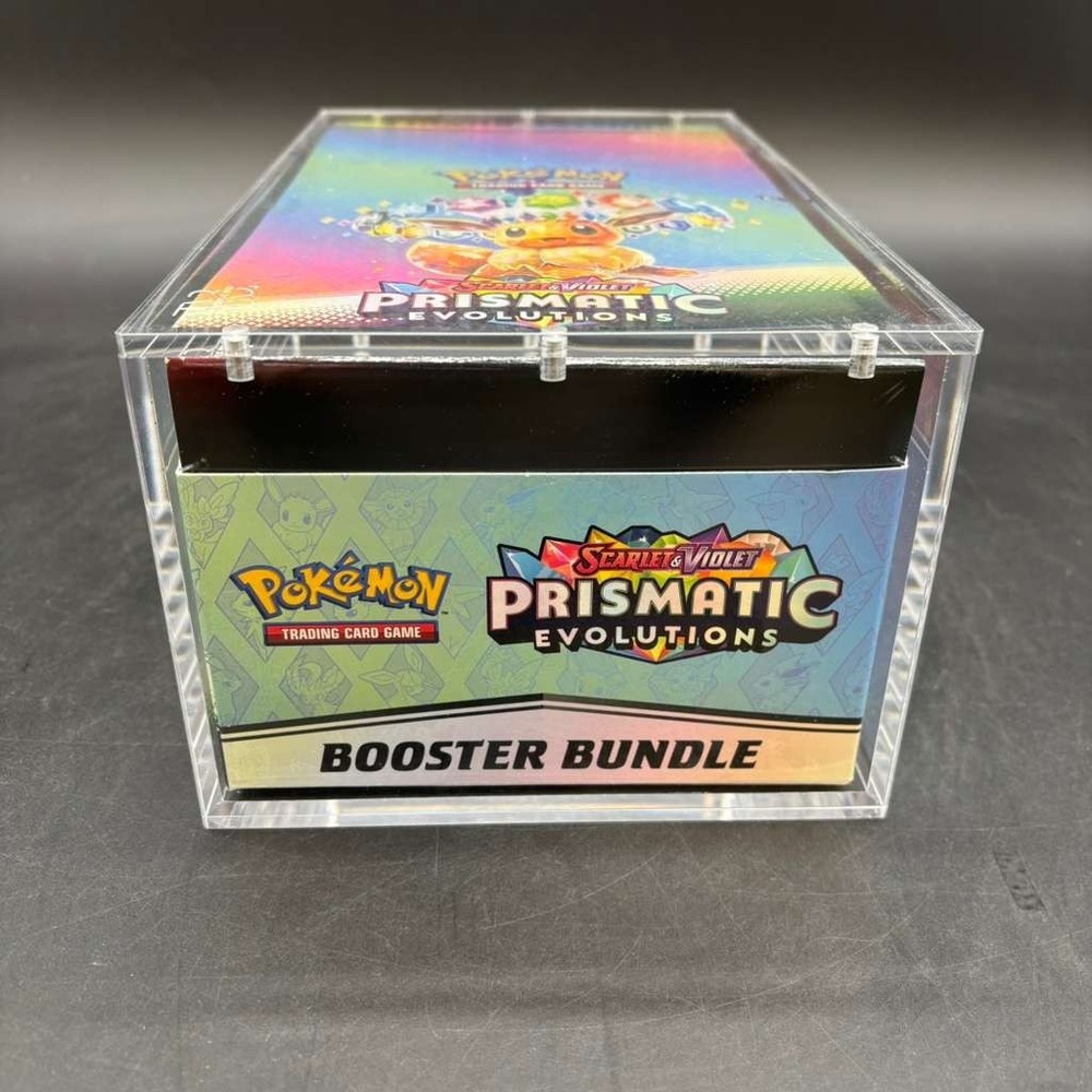 Pokemon TCG S&V Prismatic Evolutions Booster Bundle Display Case w/Acrylic CasePROBSTEIN is actively accepting consignments !!