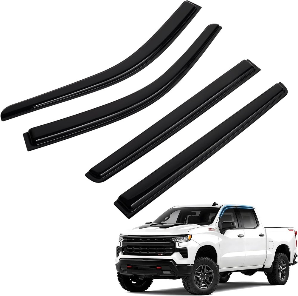 Silverado Rain Guard - Window Visors for 2019-2025 2026 Chevrolet Chevy Silverad