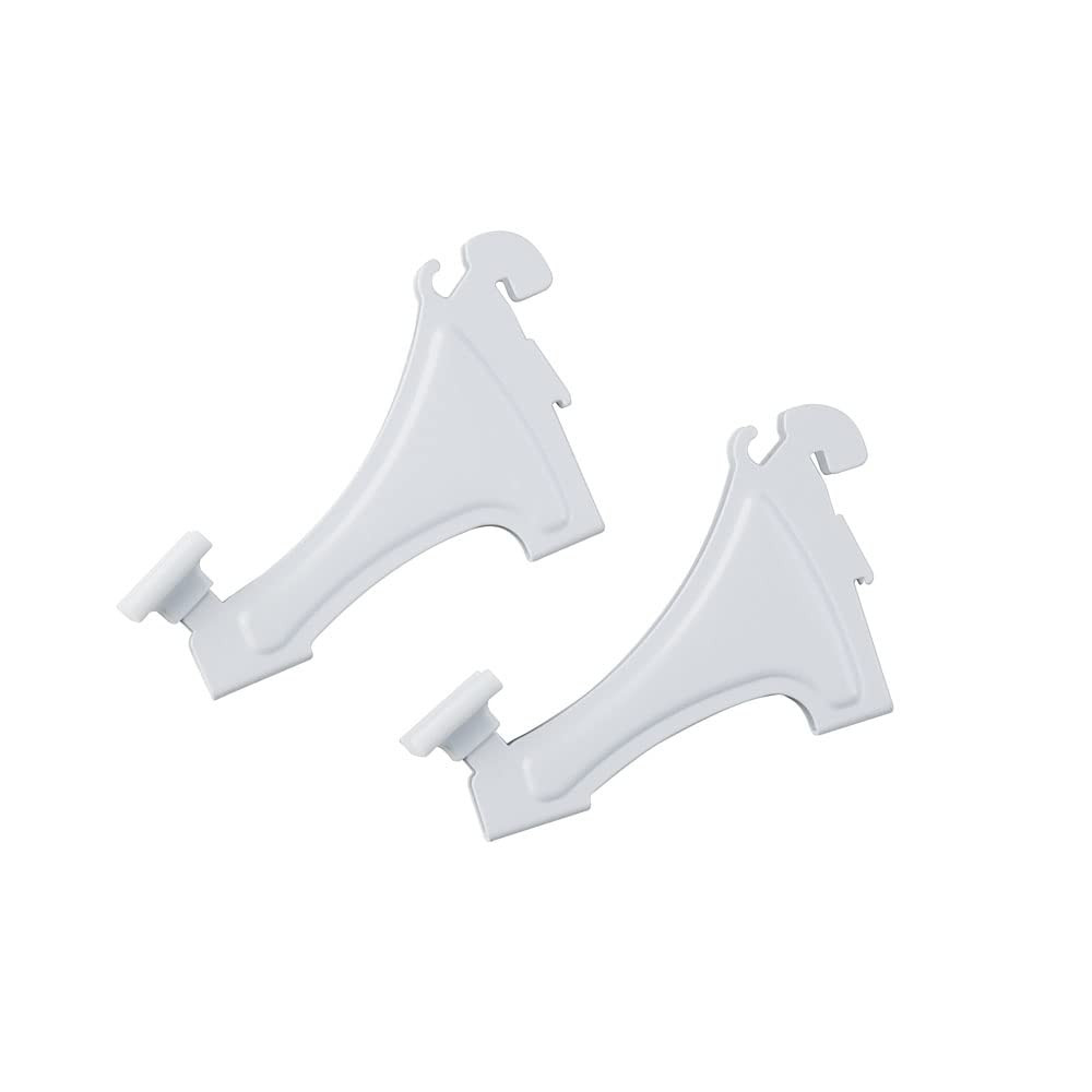 ClosetMaid ShelfTrack 2-Pack Shoe Shelf Brackets for Wire Shelving, Compatibl...