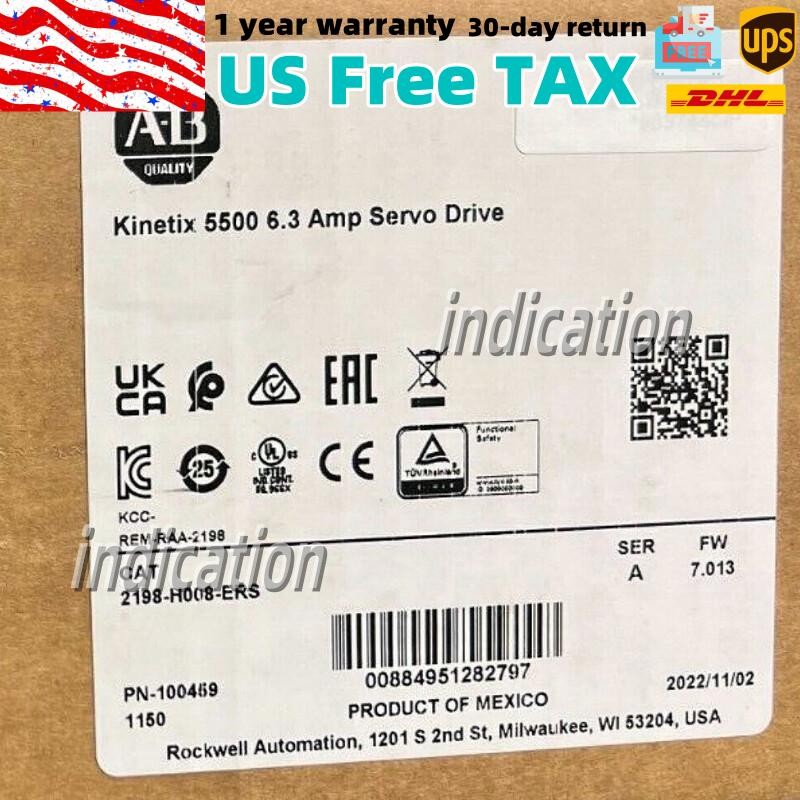 New  2198-H008-ERS Kinetix 5500 Servo Driver AB 2198H008ERS US Free Tax