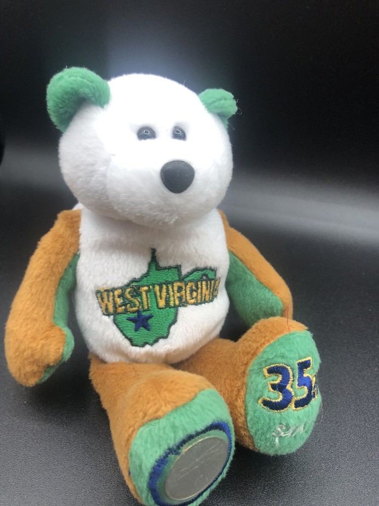 Limited Treasures State West Virginia #35  Plush Coin Bear