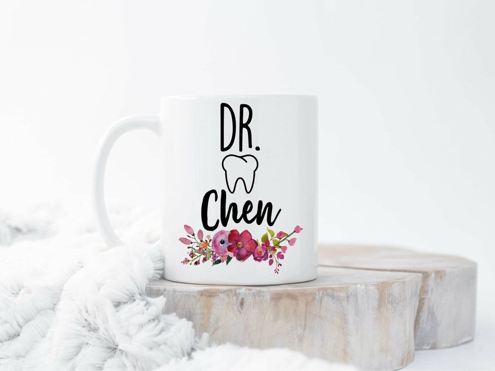 Personalized Dentist Mug Dentist Name Mugs Graduation Gift New Dental Graduate