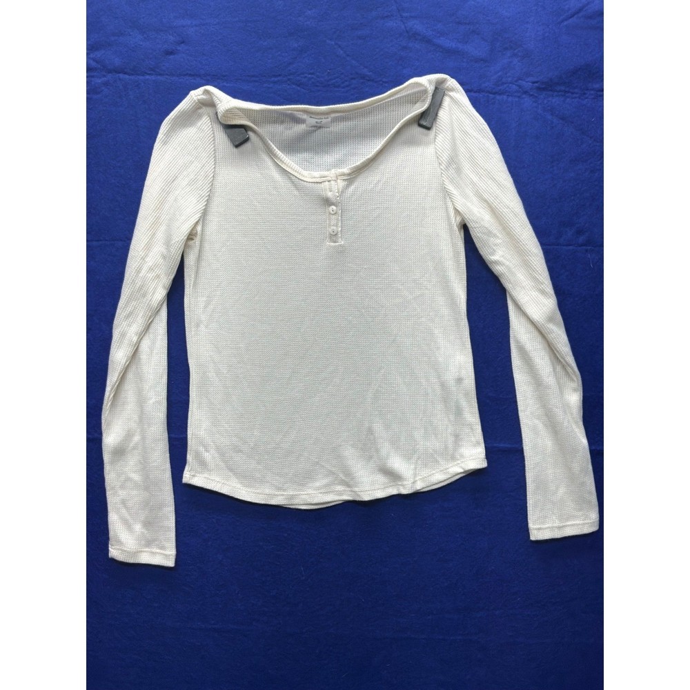 [Gorpcore] Girls Abercrombie Kids Henley Top 15/16 Cream