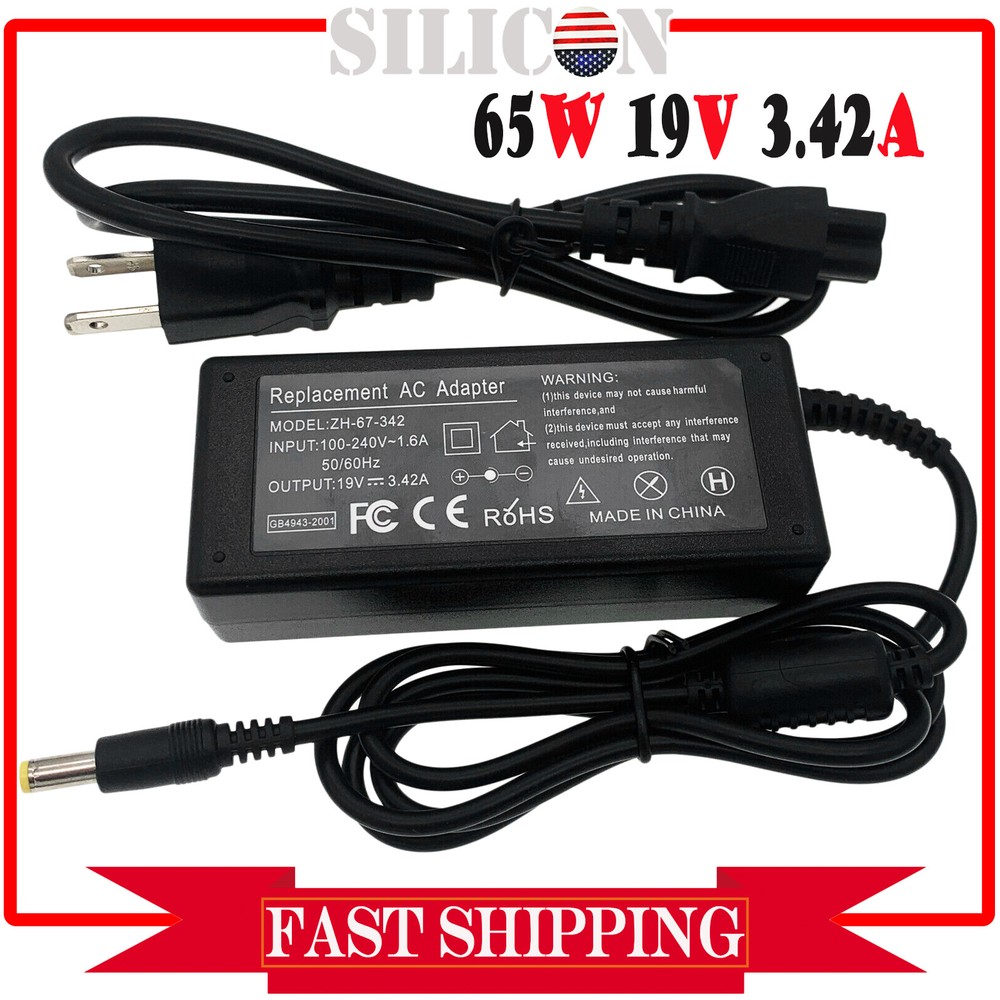 AC Adapter Charger For Acer Aspire 7741Z-4633 7741Z-4643 Laptop Power Supply 65W