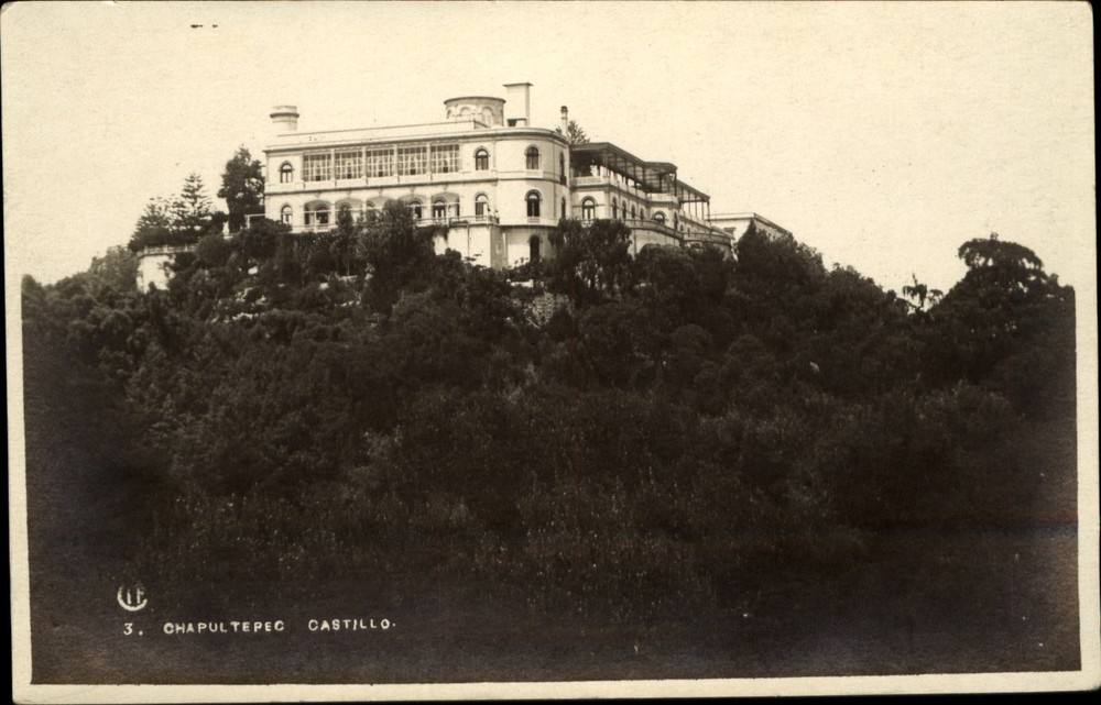 RPPC Chapultepec Castillo castle Imperial Residence ~ Mexico City Mexico