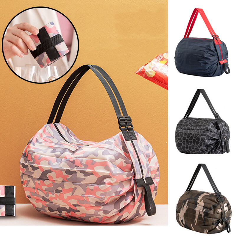 Foldable Eco Bag Shopping Bag Portable One-shoulder Grocery Bag Picnic Travels