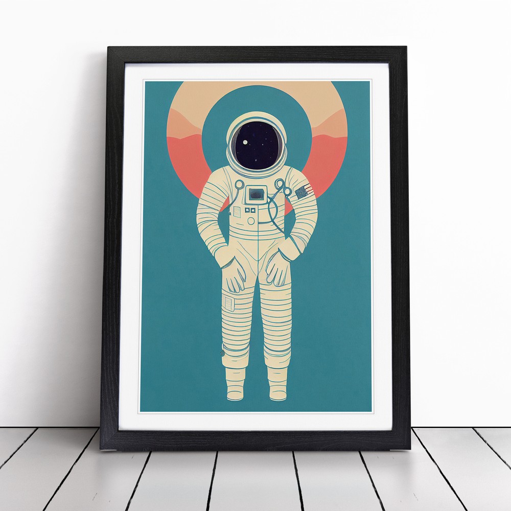 Astronaut Pop Art No.6 Wall Art Print Framed Canvas Picture Poster Decor