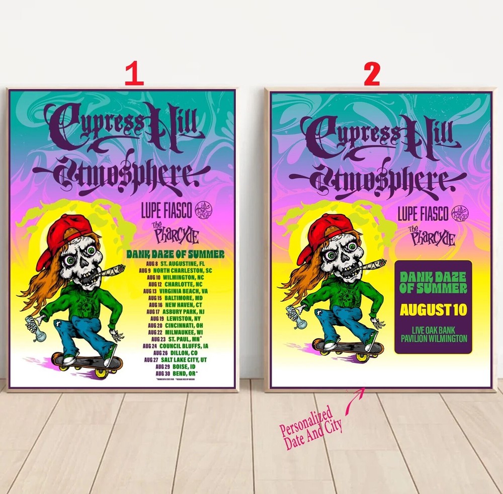 Custom Poster - Custom Cypress Hill, Atmosphere Tour 2025 US Poster