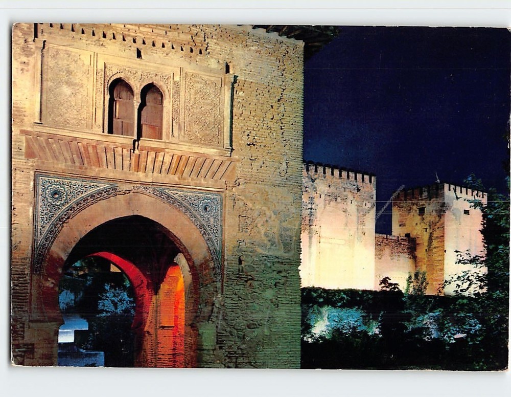 Postcard Alhambra Granada Andalusia Spain