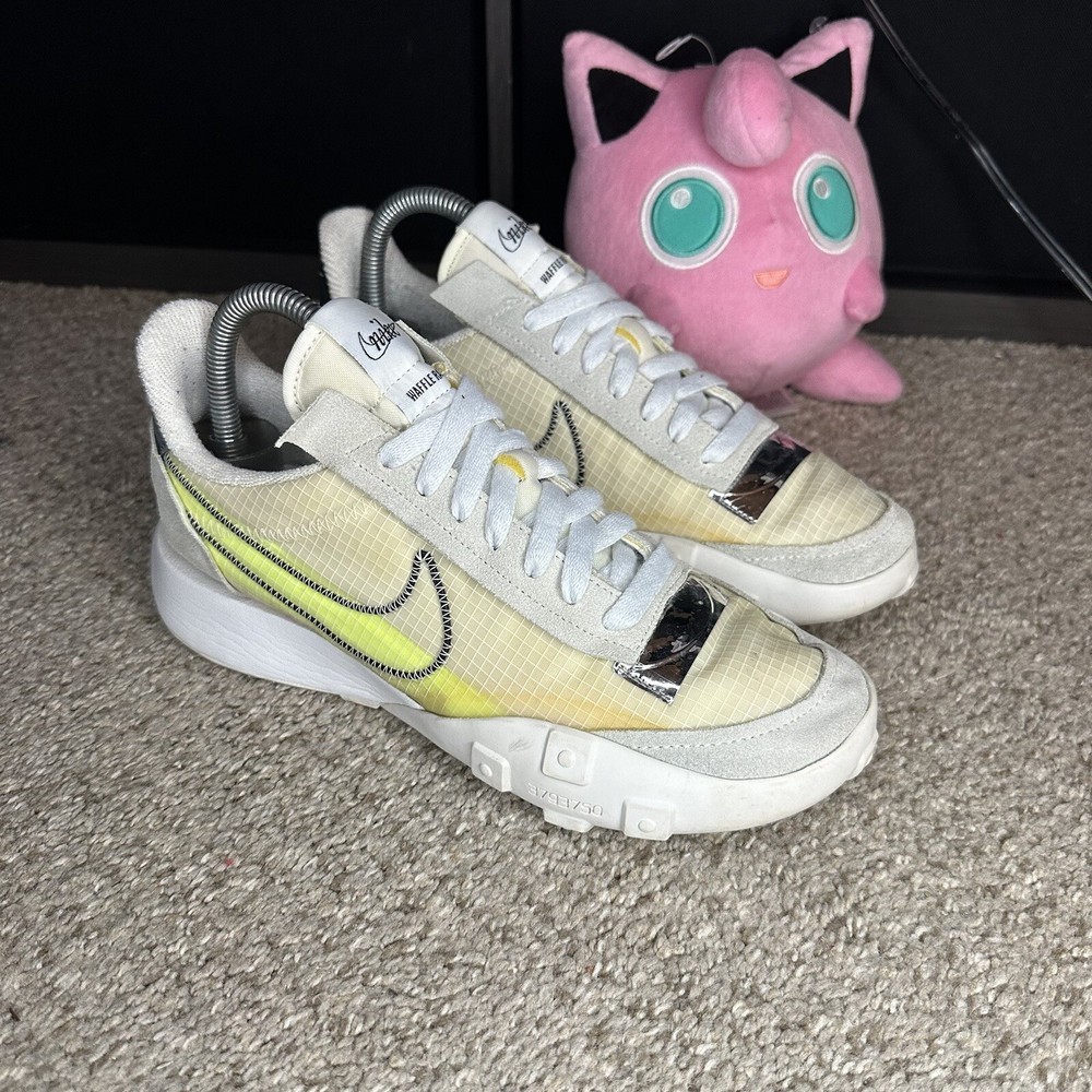 Nike Waffle Racer 2X 'Summit White Volt' DC4467-100 Women's Size 8