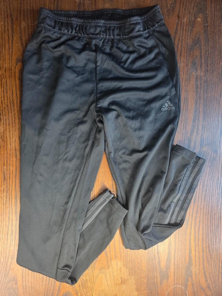 Adidas Black Track Pants Joggers Medium (29–32” Waist) Climacool/Aeroready