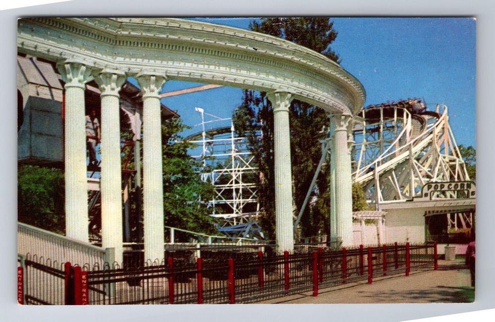Chicago Il-Illinois, Riverview, Famous Amusement Park, Antique Vintage Postcard