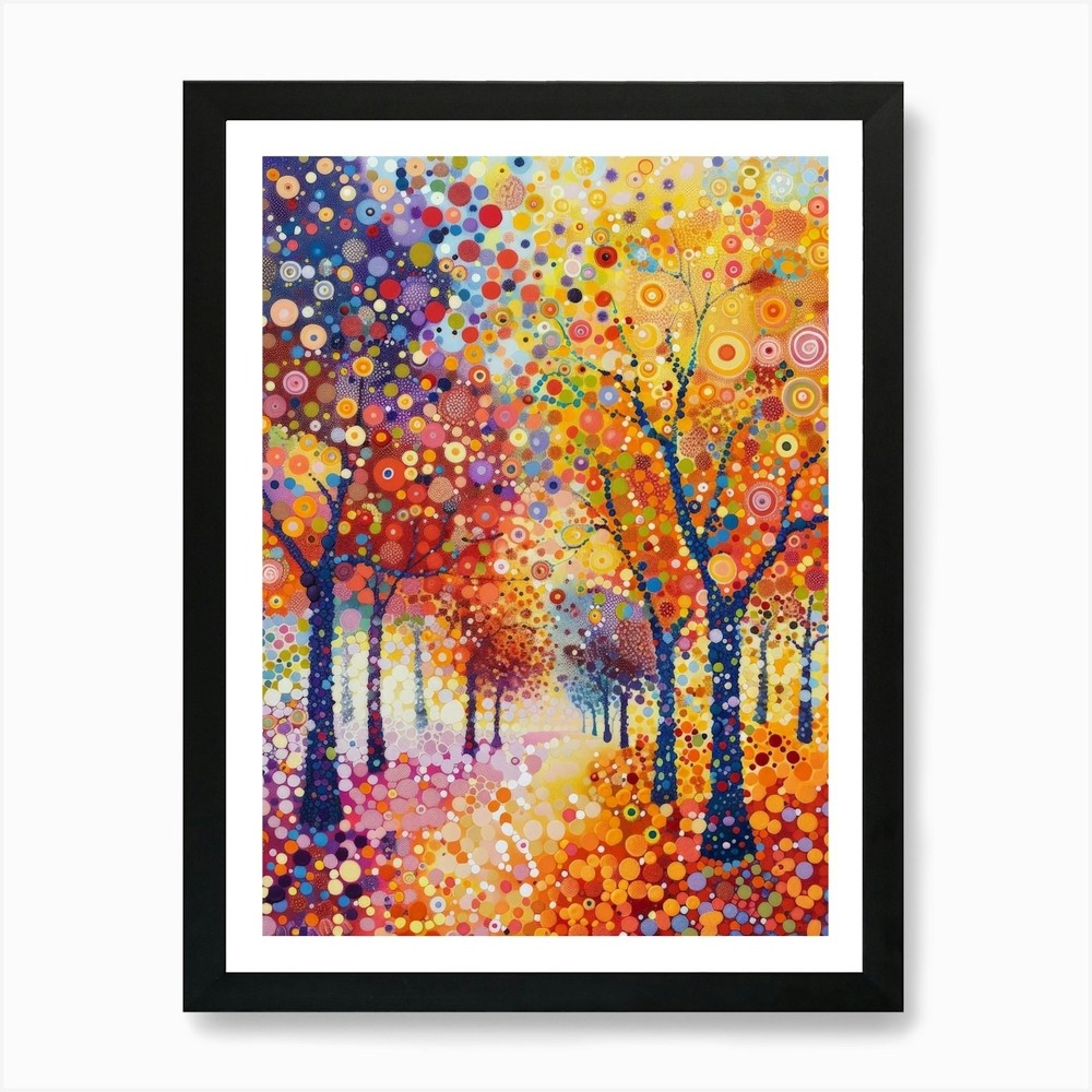 Autumn Trees 10 Framed Art Print Canvas Wall Decor Picture Poster  