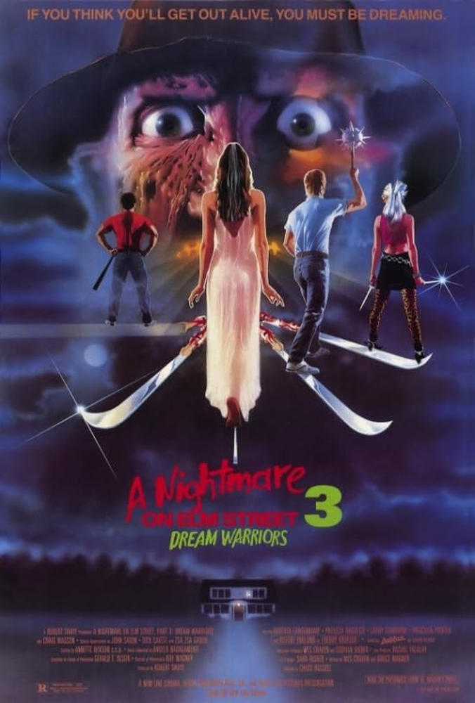 A Nightmare on Elm Street 3: Dream Warriors Movie Poster – 27 x 40 Print