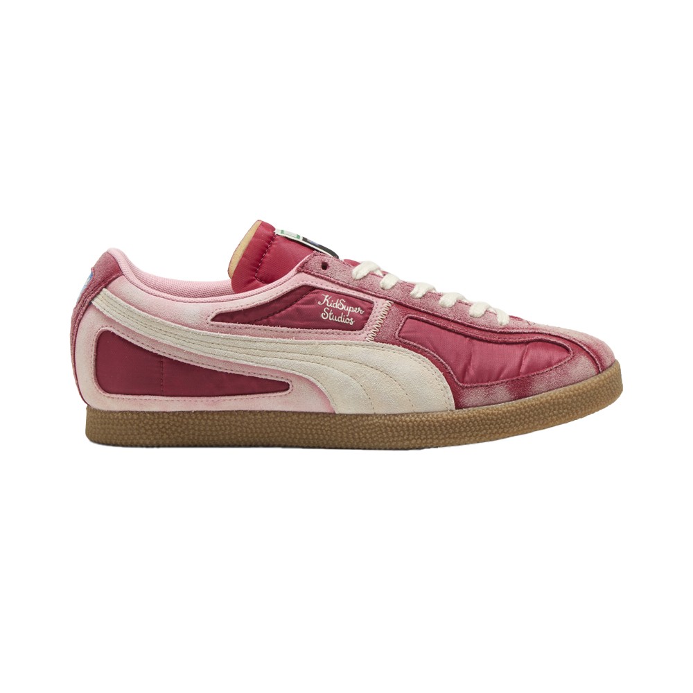 PUMA Kidsuper X Brasil Panels Lace Up  Womens Red Sneakers Casual Shoes 40384701