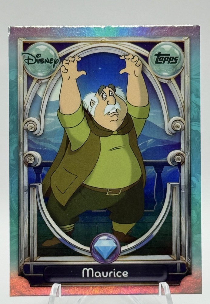 2025 Topps Disney Wonder Maurice Base Tier 2 Foil Card #126 Beauty & The Beast
