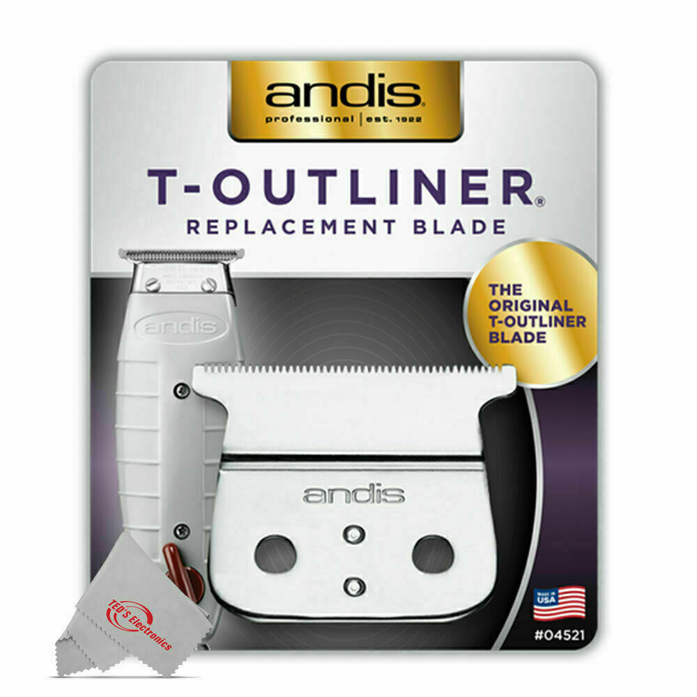 1 Pack Andis #04521 Replacement T-Blade for T-Outliner Trimmer GTO/GO/ORL/SL/SLS