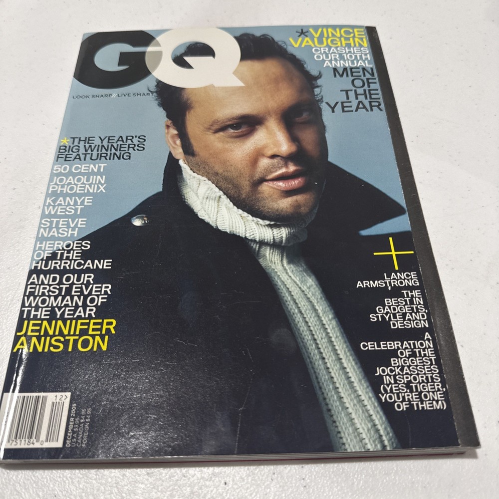 GQ Magazine - December 2005 - Vince Vaughn Cover - Men Of The Year