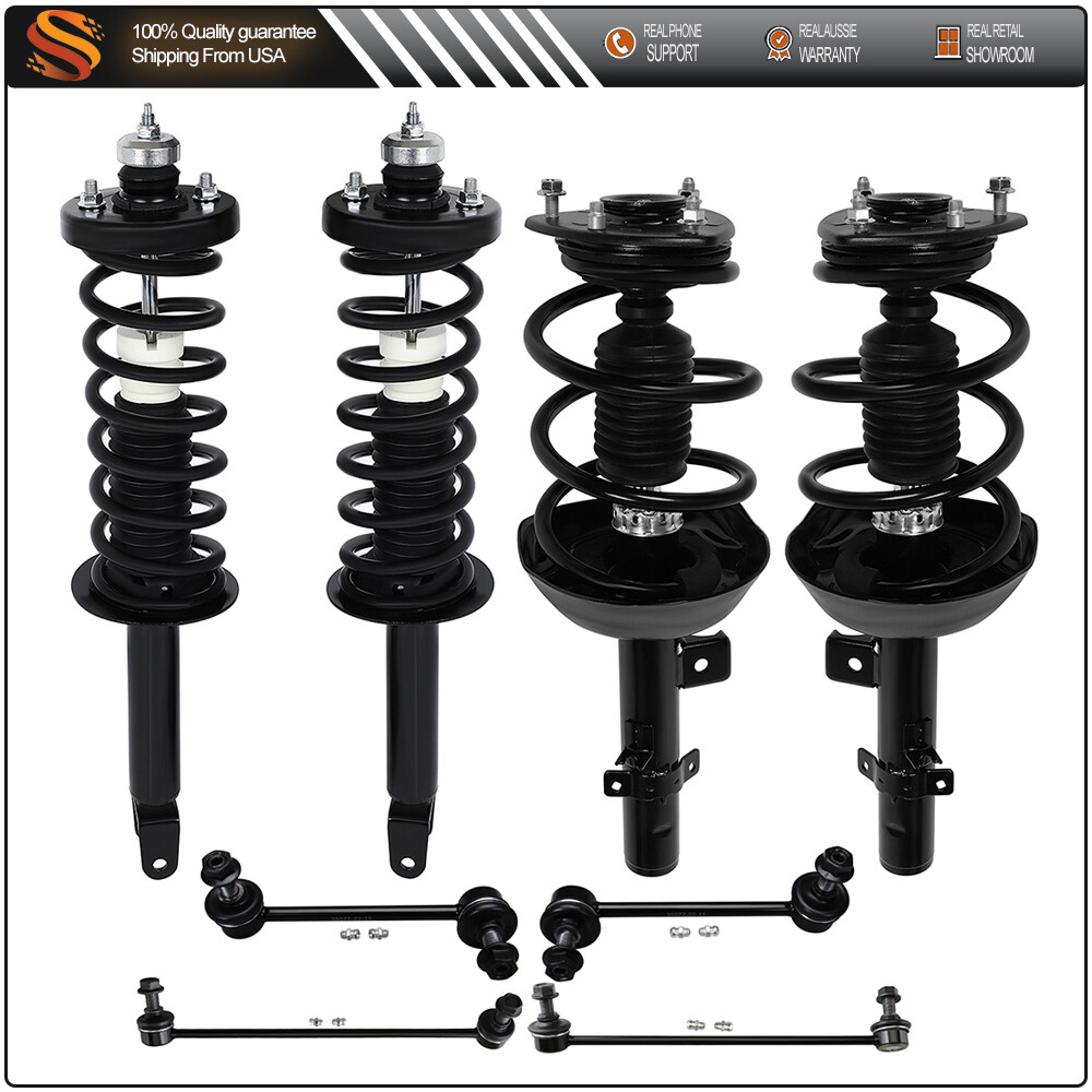 Front Rear Struts For 2013-2017 Honda Accord 2.4L w/ Coil Spring Sway Bars