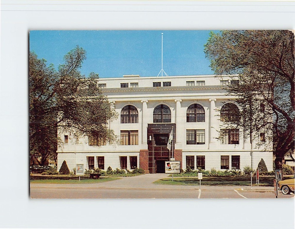 Postcard Barton County Court House Great Bend Kansas USA