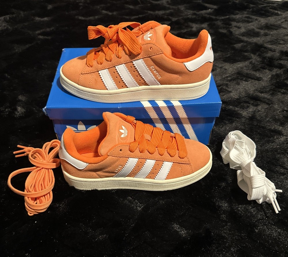 Adidas Men's Campus 00s Originals Sizes 4.5/6.5 Amber Tint Orange White |GY9474|