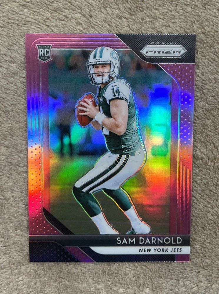 2018 Panini Prizm Sam Darnold Pink Prizm Rookie #203 Seahawks