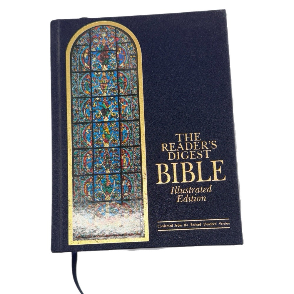 Vintage Reader's Digest Bible Illustrated edition Blue Hardcover 1995 USA RSV