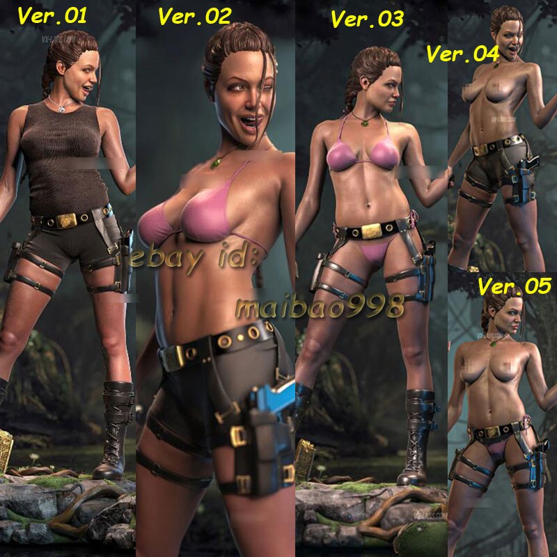 3D Print 1/8 1/6 Lara Croft Garage Kit Figure Model Kit Unpainted Unassembled GK