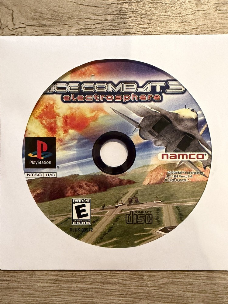 Ace Combat 3: Electrosphere; Loose (Sony PlayStation 1, 1999)-image