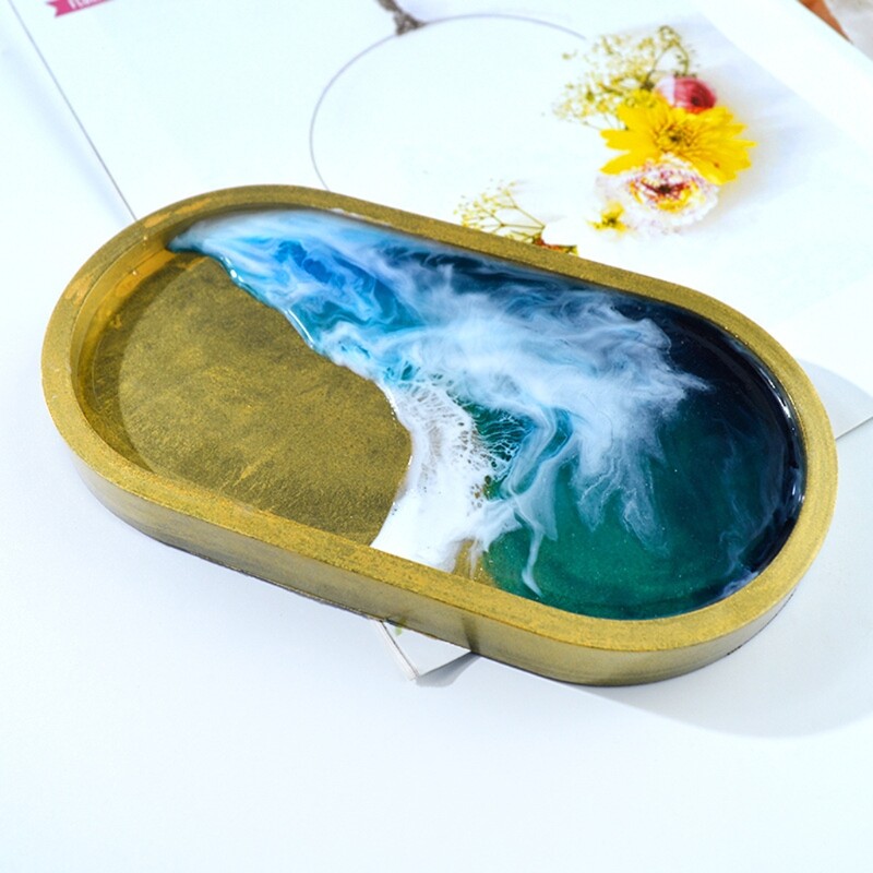 Silicone Resin Rolling Tray Mold DIY Storage Holder Craft