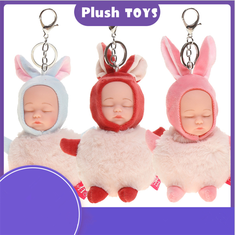 Cute Girl Miku Cartoon Doll Silicone KeyChain Strap Car Pendant Purse Charm