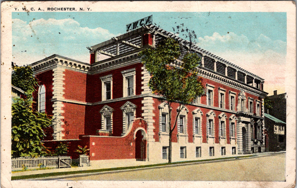 Rochester New York YMCA Building Postcard Posted 2 Cent Stamp