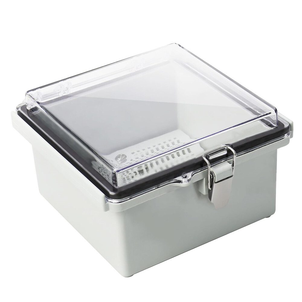 Plastic ABS Electrical Enclosure Box Visible Cover Waterproof Project Case DIY-image
