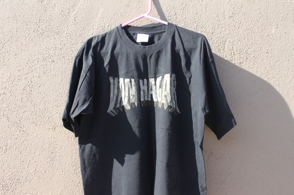 VINTAGE VAN HAGAR VAN HALEN T-SHIRT XL WITH ALL SONG TITLES ON BACK SAMMY HAGAR