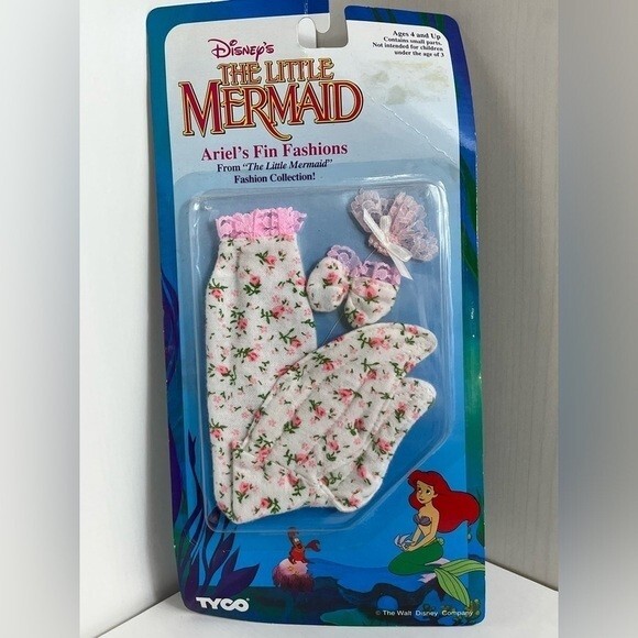 Vintage Disney The Little Mermaid Ariel’s Fin Fashion Tyco Fashion Doll 90's NOS