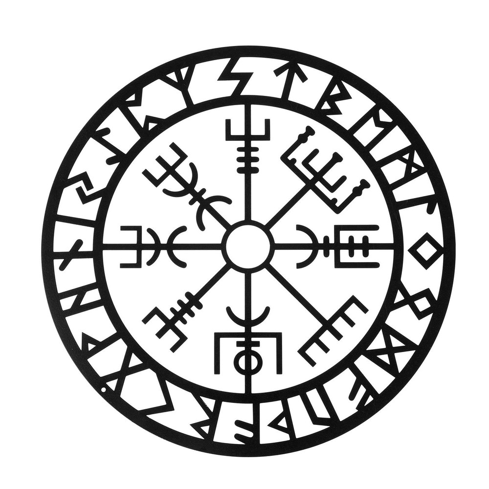 Metal Viking Decor Norse Mythology Symbols Interior Decoration
