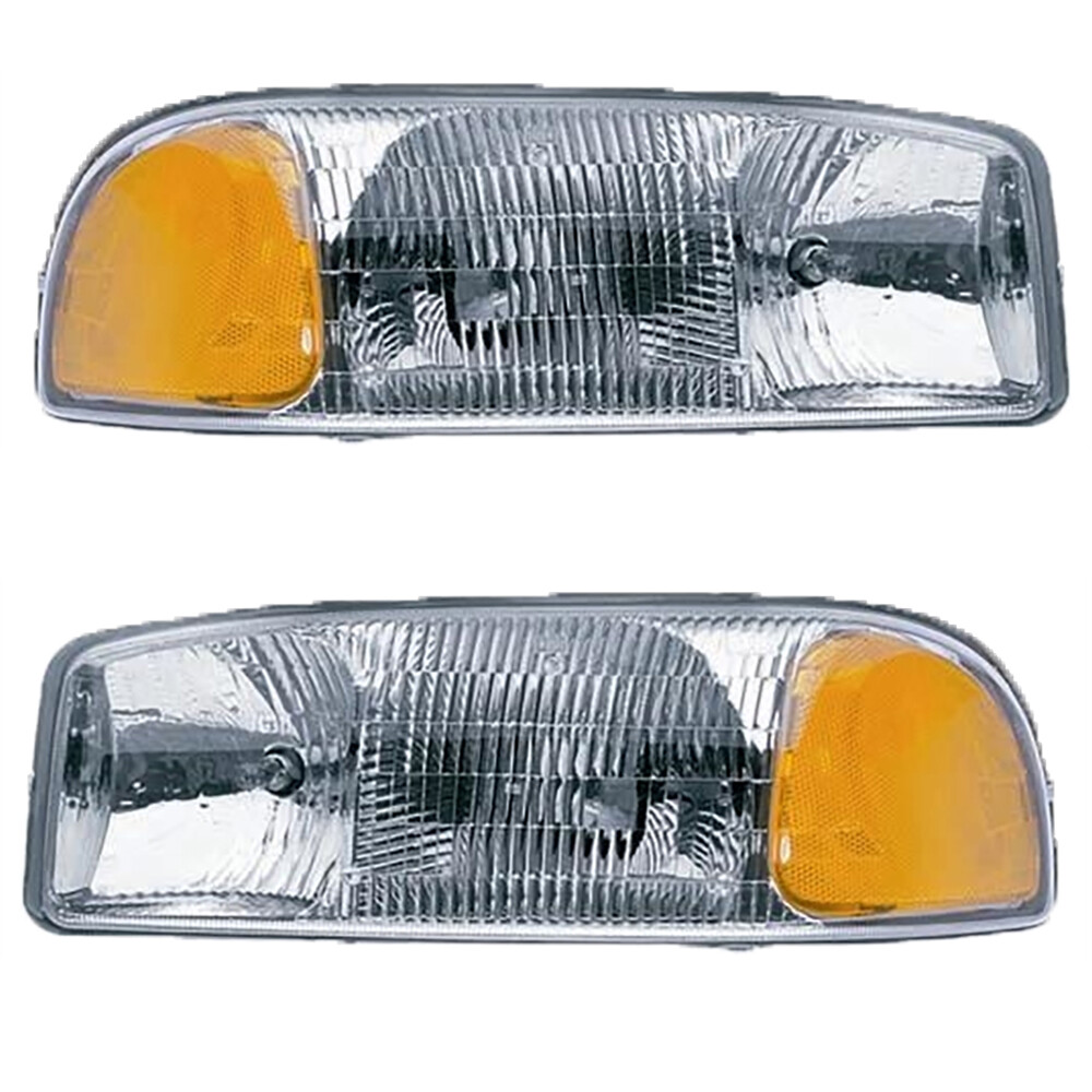 PAIR OF HEADLIGHTS FITS GMC SIERRA 3500 CLASSIC SL SLE 07 BY GM2503188 GM2502188