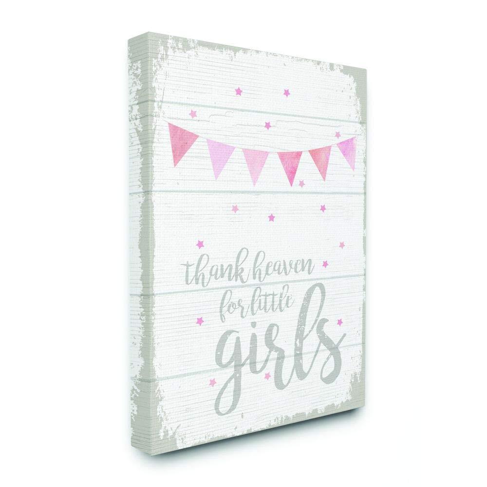 Thank Heaven Girls Pink Word, Design by Artist Daphne Polselli Wall Art, 30 x...