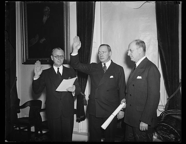 Photo:Henry Morgenthau Washington DC 1936 Oath Taking Ceremony