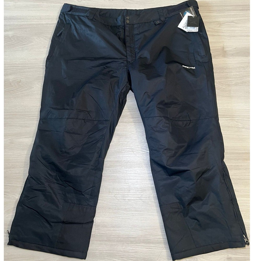 ARCTIX Mens Black Ski Snow Pants Insulated Waterproof Windproof Size 3XL