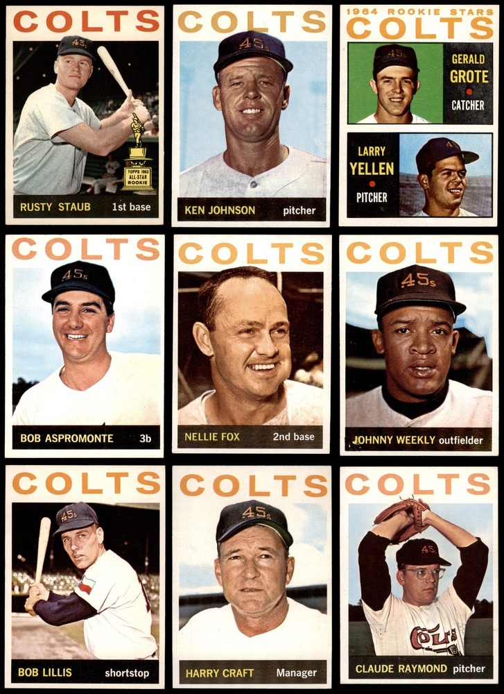 1964 Topps Houston Colt 45s Near Team Set 6 - EX/MT 3983892 (16 / 26 cards)