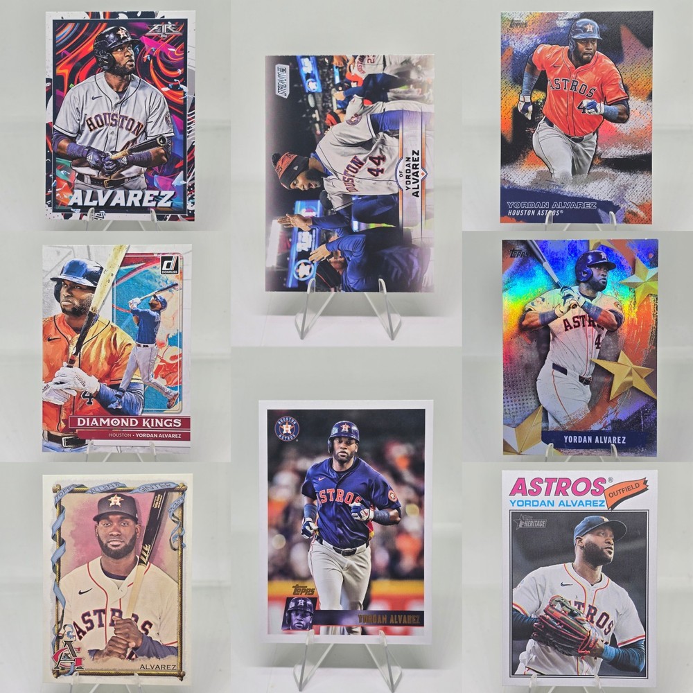 Yordan Alvarez 2025 Topps 8 Card Lot Houston Astros No Duplicates