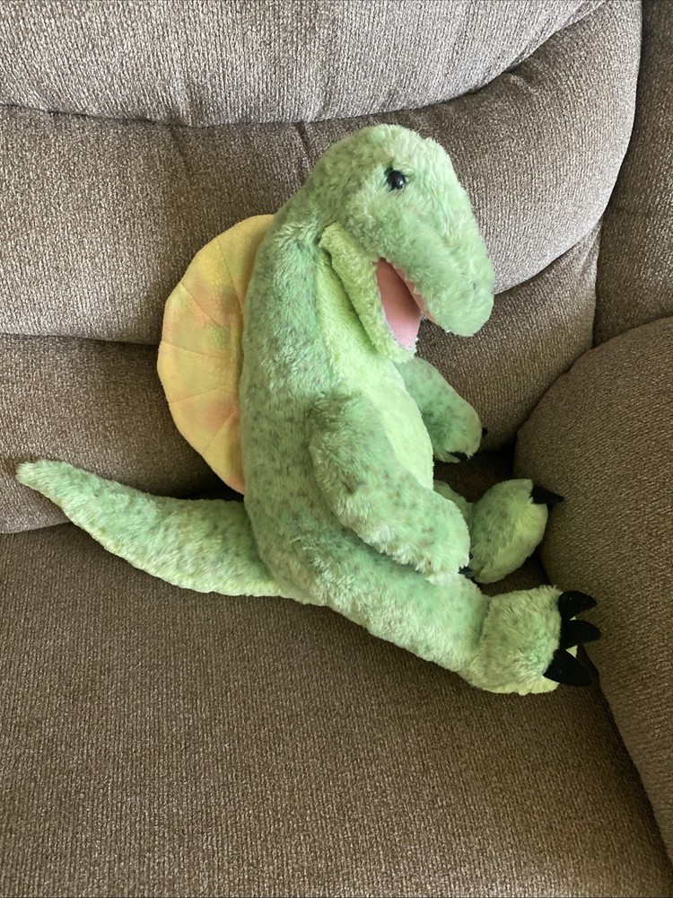 BAB Build A Bear SPINOSAURUS Green Plush Dinosaur 16” CLEAN Excellent Condition