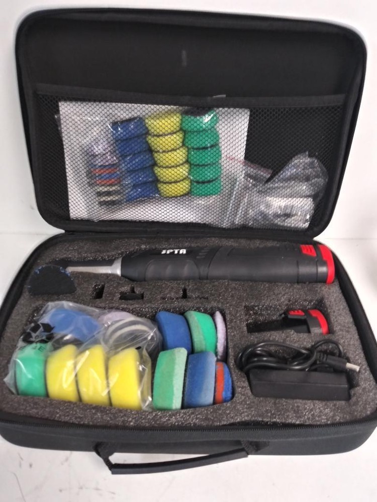 SPTA Cordless Mini Car Polisher, 12V Micro 12v Polisher KIT (P24020409)