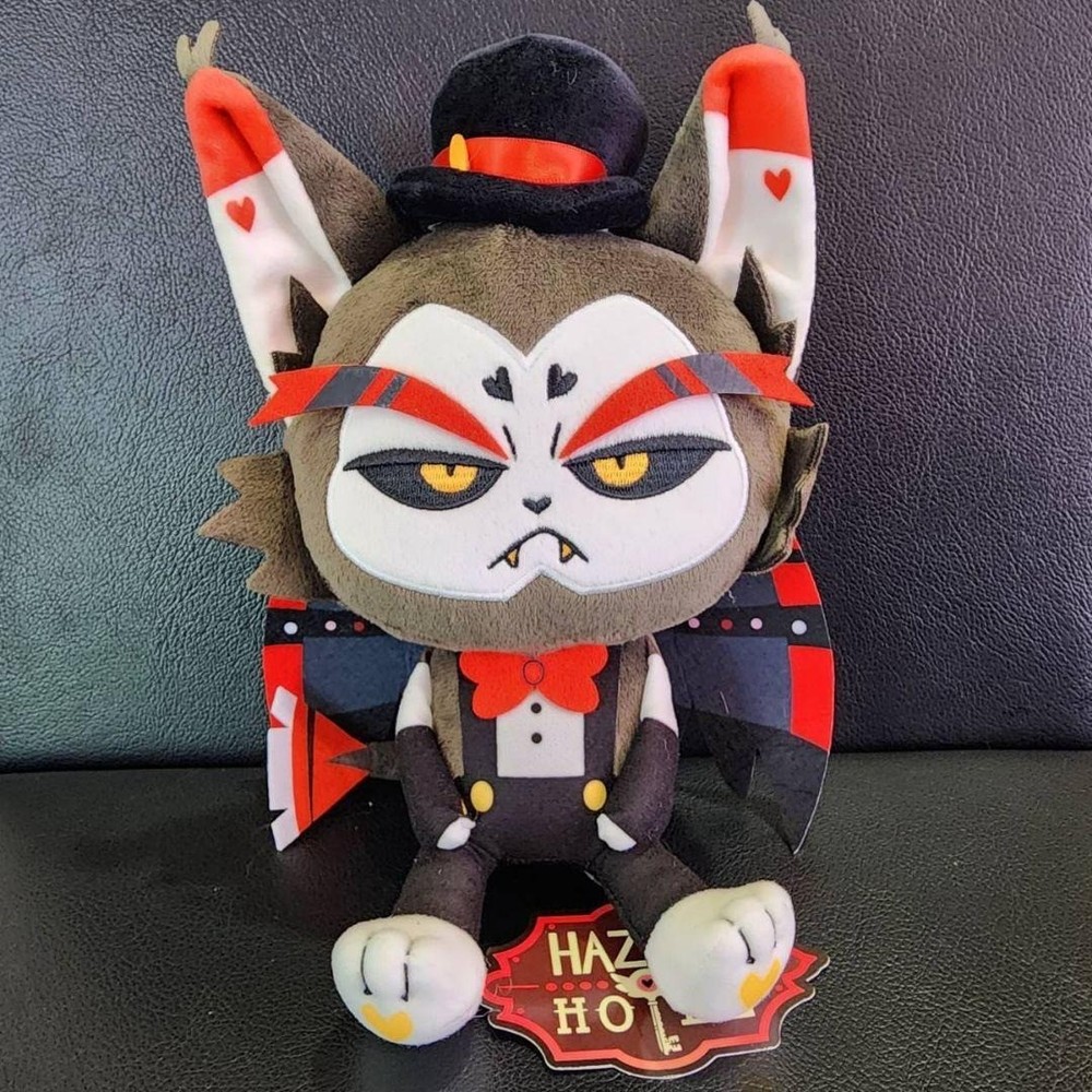 Hazbin Hotel Husk Sitting Plush Toy Doll 20cm Round One Limited 2025 New