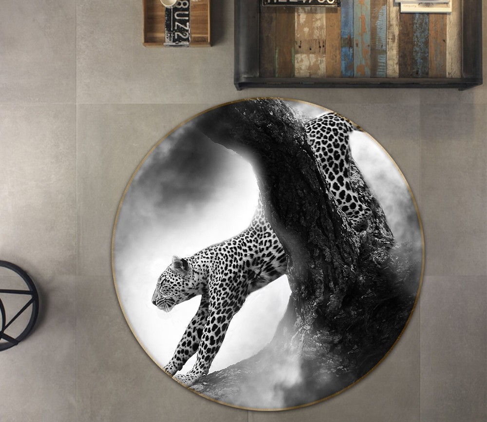 3D Attractive Leopard AHO1936 Animal Non Slip Rug Mat Elegant Photo Carpet Romy