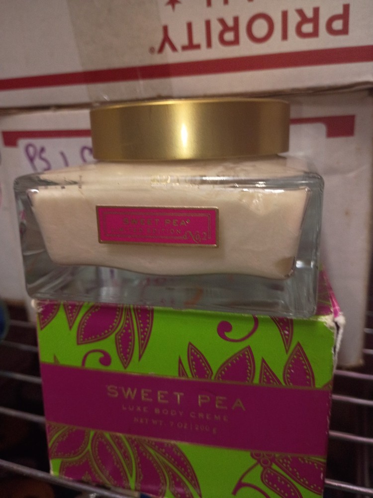 Bath And Body Works Sweet Pea Body Creme Collectors Edition NIB